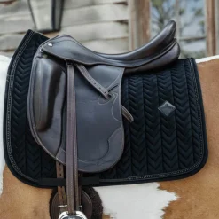 Kentucky Horsewear - Tapis de dressage Velvet Pearls Noir Discount