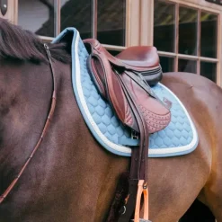 Hot Kentucky Horsewear - Tapis de selle Plaited Cord ciel Bleu