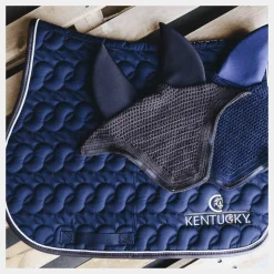 Kentucky Horsewear - Tapis de selle avec logo Marine Discount