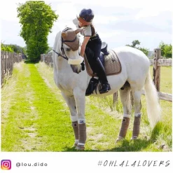 Kentucky Horsewear - Tapis de dressage Velvet Pearls Beige New