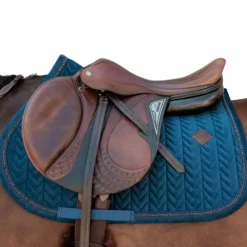 Clearance Kentucky Horsewear - Tapis de selle Velvet Mini Pearls Marine