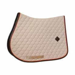 Kentucky Horsewear - Tapis de selle Onion Quilt Leather Neon Beige Best