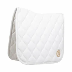 Clearance Kentucky Horsewear - Tapis de dressage Wave 3D logo Blanc