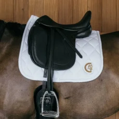Clearance Kentucky Horsewear - Tapis de dressage Wave 3D logo Blanc