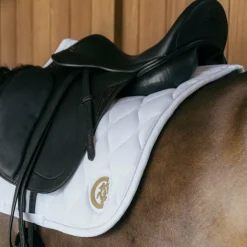 Clearance Kentucky Horsewear - Tapis de dressage Wave 3D logo Blanc