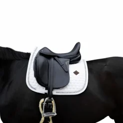 Clearance Kentucky Horsewear - Tapis de dressage Glitter Band / argent Blanc