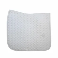 Kentucky Horsewear - Tapis de dressage Fishbone Blanc Hot