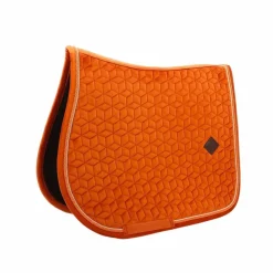 Kentucky Horsewear - Tapis de selle Velvet Jumping Orange