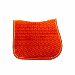 Kentucky Horsewear - Tapis de selle Velvet Jumping Orange