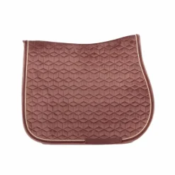 Kentucky Horsewear - Tapis de selle Velvet Jumping Parme Beige Discount