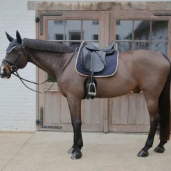 Sale Kentucky Horsewear - Tapis de dressage Softshell Onion Quilt /beige Marine