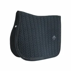 Kentucky Horsewear - Tapis de selle Velvet Pearls jumping Noir