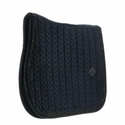 Kentucky Horsewear - Tapis de selle Velvet Pearls jumping Noir