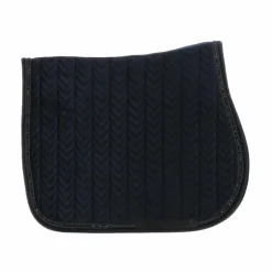 Kentucky Horsewear - Tapis de selle Velvet Pearls jumping Noir