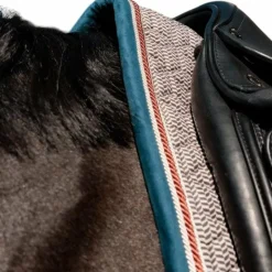 Kentucky Horsewear - Tapis de dressage pied de poule / navy Bordeaux