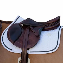 Kentucky Horsewear - Tapis de selle Glitter Rope et noir Blanc Sale