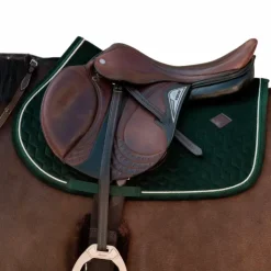 Outlet Kentucky Horsewear - Tapis de selle Velvet pine green Vert