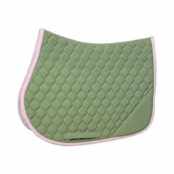 Kentucky Horsewear - Tapis de selle Softshell Onion Quilt kaki/ vieux rose Vert