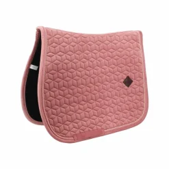Clearance Kentucky Horsewear - Tapis de selle Velvet Jumping Vieux Rose