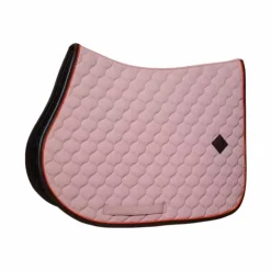 Kentucky Horsewear - Tapis de selle Onion Quilt Leather Neon vieux Rose New