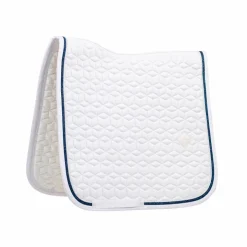 Kentucky Horsewear - Tapis de dressage Glitter Rope et marine Blanc
