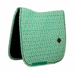 Kentucky Horsewear - Tapis de dressage Velvet Printing maze cipher / blanc Vert Best