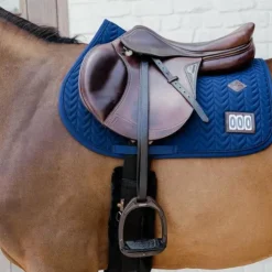 Hot Kentucky Horsewear - Tapis de selle Fishbone Compétition 2 numéros Marine