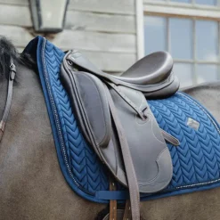 Sale Kentucky Horsewear - Tapis de dressage Velvet Pearls Marine