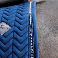 Sale Kentucky Horsewear - Tapis de dressage Velvet Pearls Marine