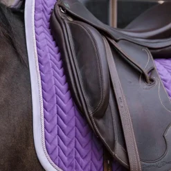 Kentucky Horsewear - Tapis de dressage velvet contrast royal Violet New