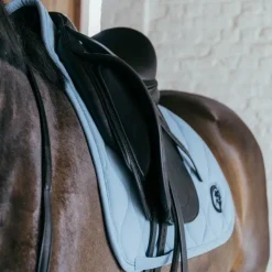 Outlet Kentucky Horsewear - Tapis de dressage Wave 3D logo clair Bleu