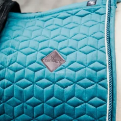 Kentucky Horsewear - Tapis de selle Velvet Jumping Emeraude pour minis Bleu Sale