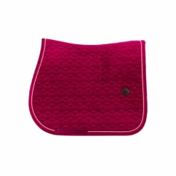 Sale Kentucky Horsewear - Tapis de selle Velvet jumping Fuchsia Rose