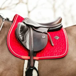 Kentucky Horsewear - Tapis de selle Velvet jumping Rouge