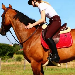 Kentucky Horsewear - Tapis de selle Velvet jumping Rouge