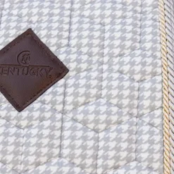 Kentucky Horsewear - Tapis de dressage Velvet Printing pied de poule / blanc Gris Best