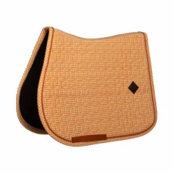 Kentucky Horsewear - Tapis de selle Velvet Printing flags Orange Clearance