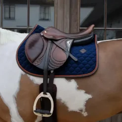 Kentucky Horsewear - Tapis de selle Onion Quilt Leather Neon Marine Online