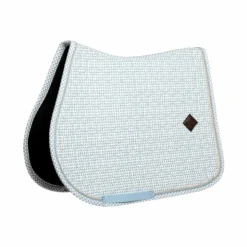 Kentucky Horsewear - Tapis de selle Velvet Printing flags light blue Bleu Sale