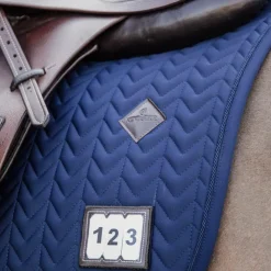 New Kentucky Horsewear - Tapis de selle Fishbone Competition Marine