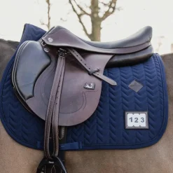 New Kentucky Horsewear - Tapis de selle Fishbone Competition Marine