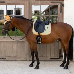 New Kentucky Horsewear - Tapis de dressage Velvet Printing cubes colorfull Orange