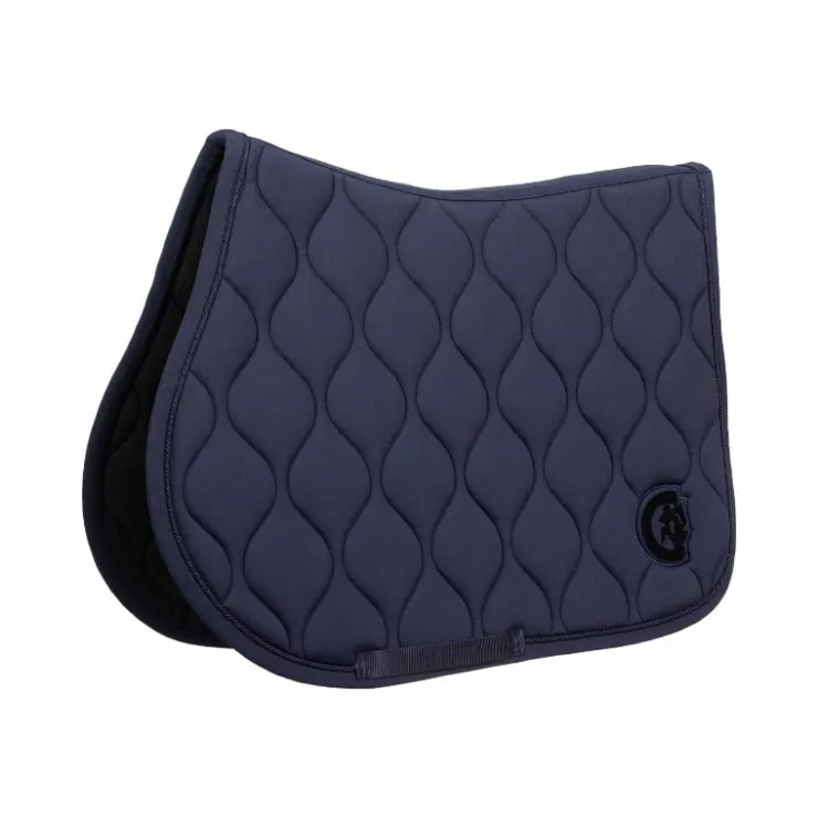 Kentucky Horsewear - Tapis de selle Wave jumping 3D logo Marine Sale