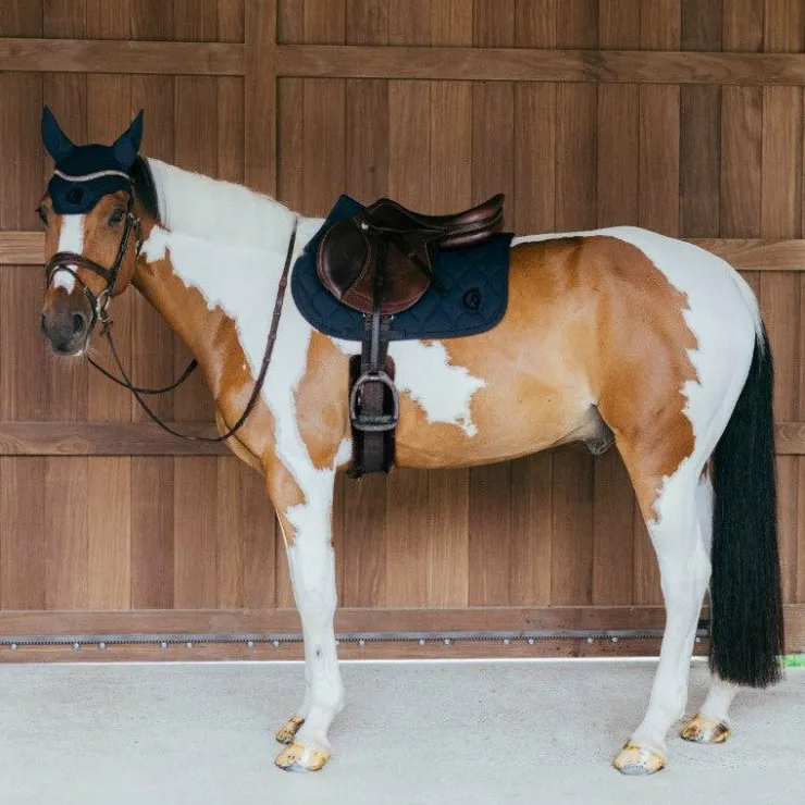 Kentucky Horsewear - Tapis de selle Wave jumping 3D logo Marine Sale