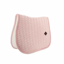 Kentucky Horsewear - Tapis de selle Velvet Pearls jumping tendre Rose Best