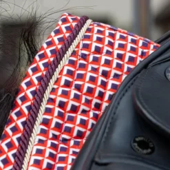 Kentucky Horsewear - Tapis de dressage Velvet Printing check Rouge Online