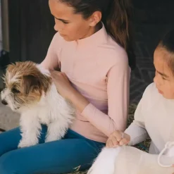 Discount Kentucky Horsewear - T-shirt d'entraînement Madrid Kids fille manches longues vieux Rose