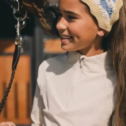 Hot Kentucky Horsewear - T-shirt d'entraînement Madrid Kids fille manches longues Beige