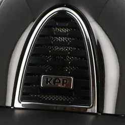 Sale KEP - Casque Cromo 2.0 shine black polo jugulaire beige Noir