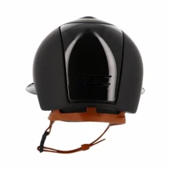 Hot KEP - Casque Cromo 2.0 textile polo polish black jugulaire beige Noir